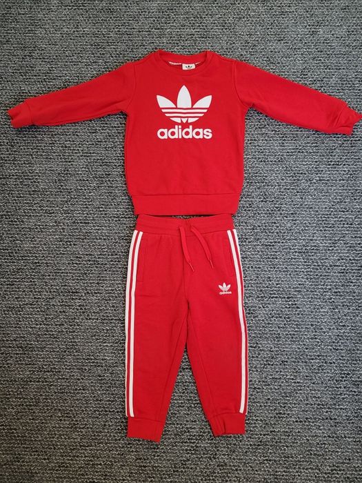 Dres Adidas czerwony 2-3 lata