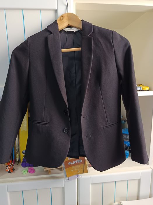 Fato (blazer+calça) preto 8/9 rapaz