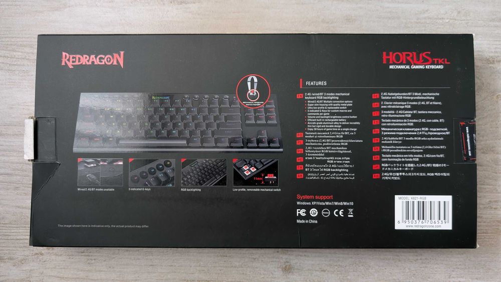 Klawiatura REDRAGON K621 Horus TKL