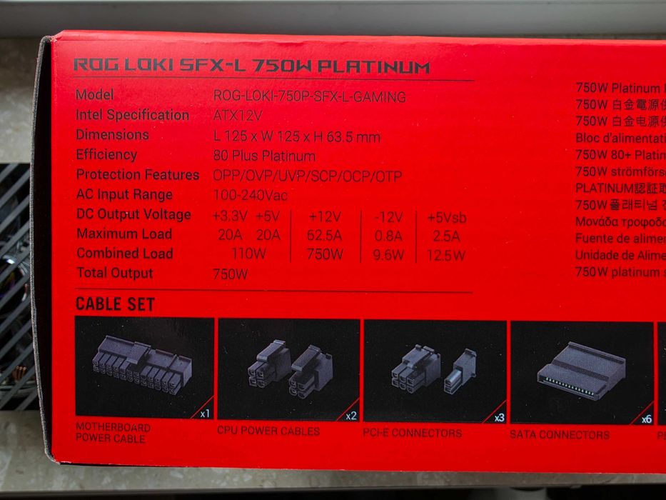 Zasilacz ASUS ROG Loki SFX-L 750W 80+ Platinum Czarny