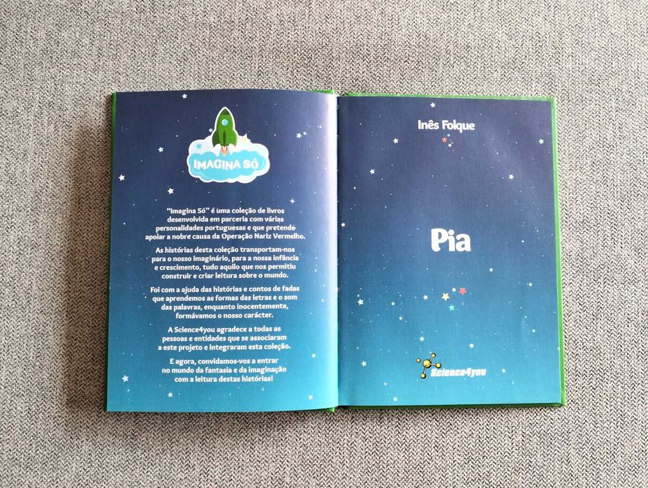 Livro juvenil "Pia" de Inês Folque