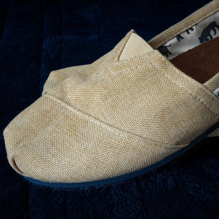 Toms, lniane loafersy, espadryle, EU 42