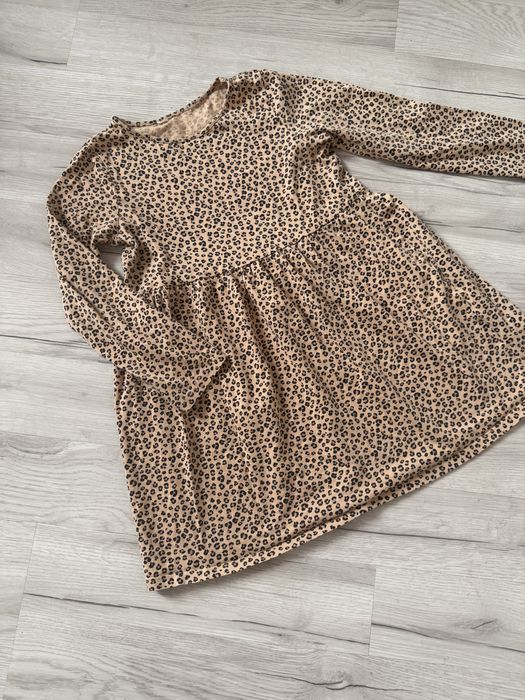 Sukienka panterka 116 H&M
