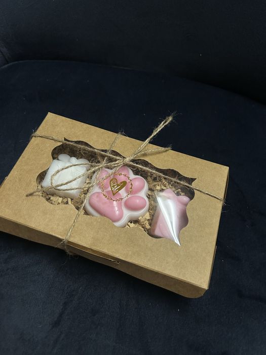 Zestaw mydełka prezent masło shea handmade dla babci dla dziadka