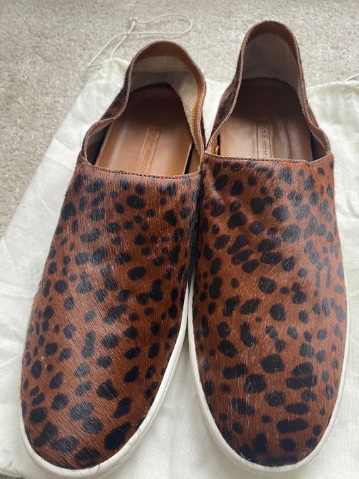 nowe skórzane buty Zara slip-on