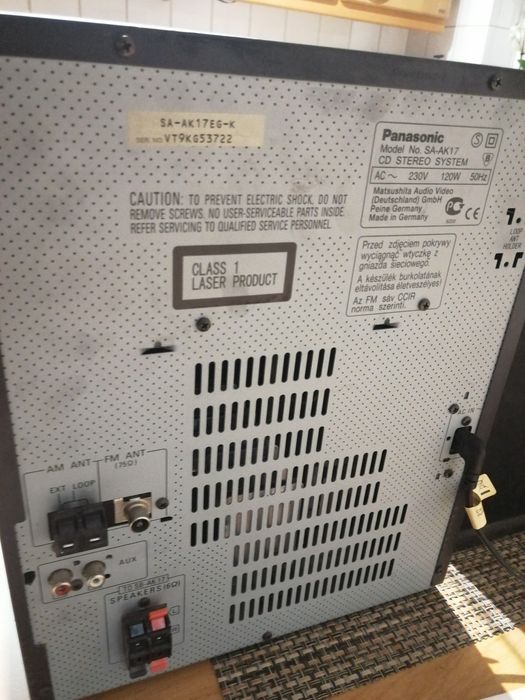 Panasonic wieża + pilot