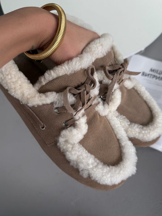 Лофери зимові Miu Miu Loafers Winter premium з хутром