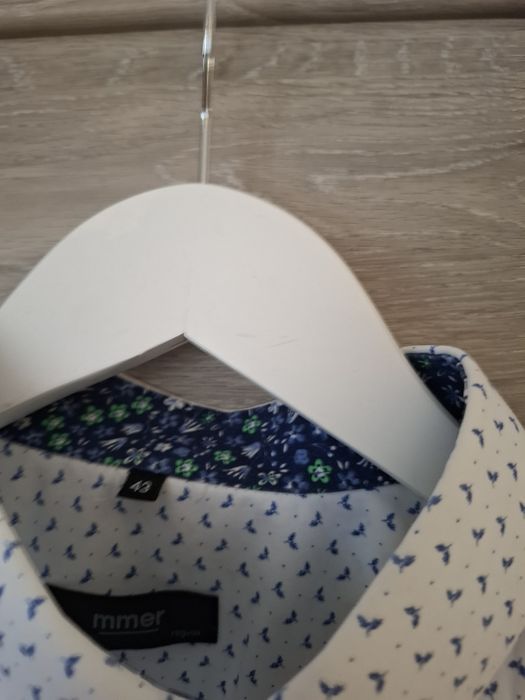 koszula męska w kwiaty 43 mmer