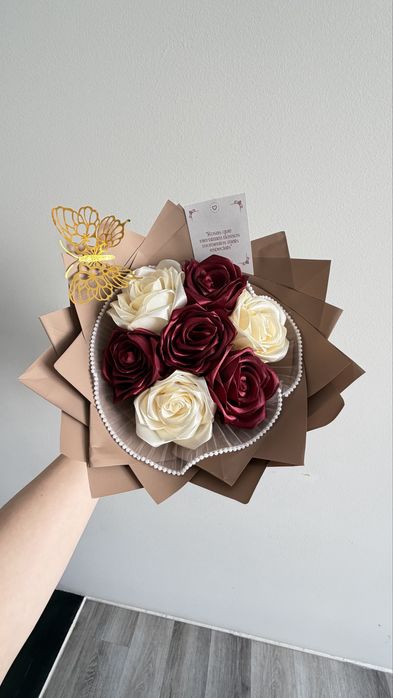 Buque de rosas eternas