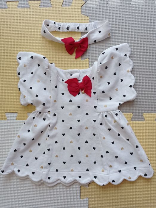 Sukienki i body dla dziewczynki 62, 0-3 mies