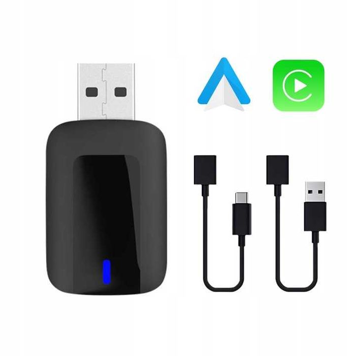 Bezprzewodowy Adapter CarPlay Android Auto USB  Wi-Fi Bluetooth IOS