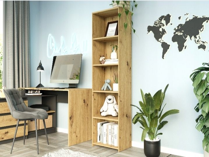 Regał, słupek.nowy złożony dąb artisan