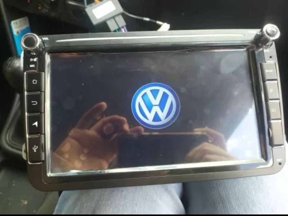 Rádio Android 14 com GPS Volkswagen/SEAT/Skoda (Artigo Novo) 2 GB RAM