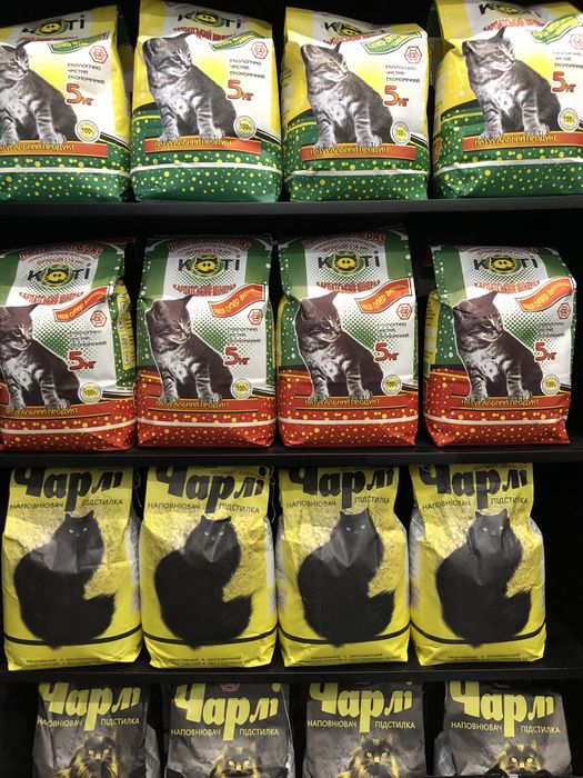 Наповнювач, наполнитель, пісок для кота