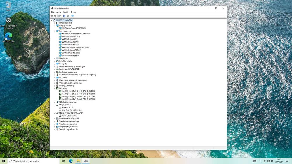 Komputer na sprzedaż, GTX 1060, Intel i5-6500, Windows 10