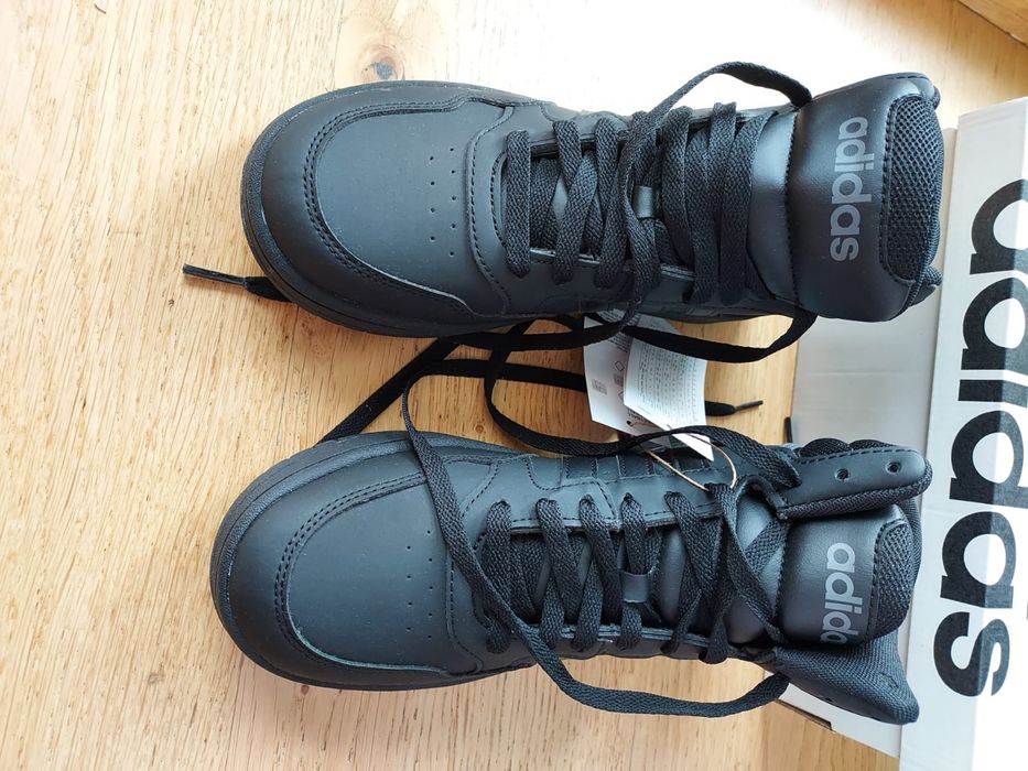 Buty do koszykówki adidas hoops mid 3.0 k czarne wysokie
