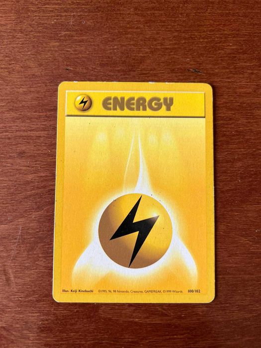 Karta Pokemon Lightning Energy Base Set 100/102 Ostrzeszów • OLX.pl