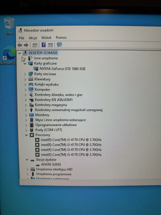 Komputer gamingowy i3 4170, GTX 1060 3GB, 12GB ram / Gwarancja