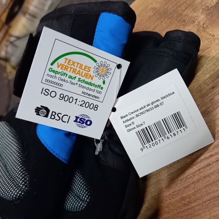 Black Crevice rękawice narciarskie unisex roz 7(s)