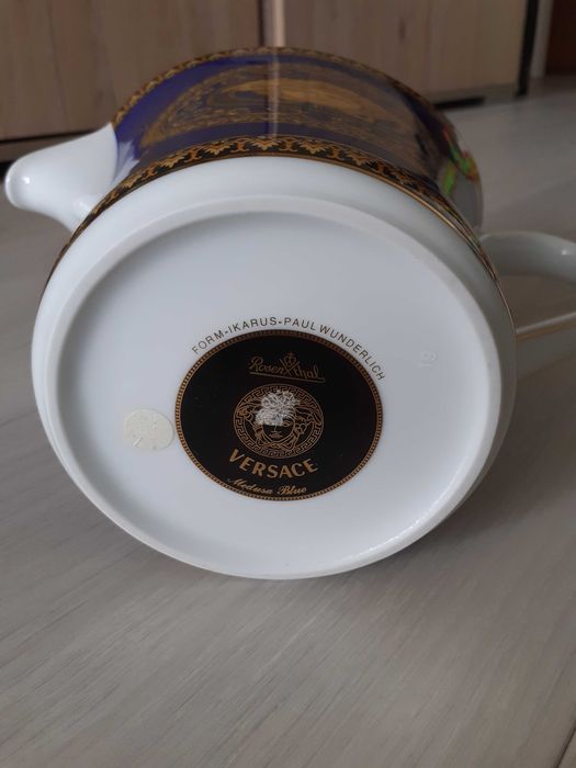 Dzbanek do herbaty versace medusa blue.