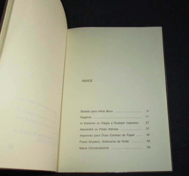 Livro Improviso para duas estrelas de papel Mário Cláudio