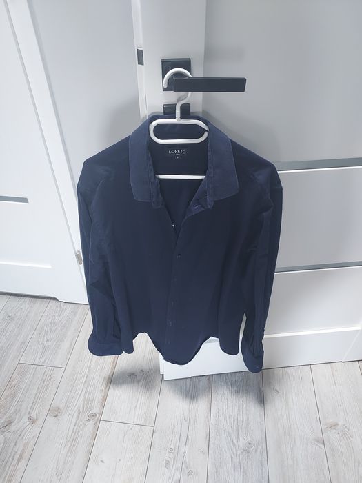 Granatowa koszula męska 100% bawełna