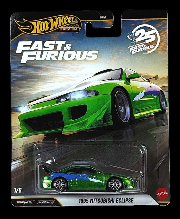 1/5 Hot Wheels Premium Fast & Furious - 1995 Mitsubishi Eclipse