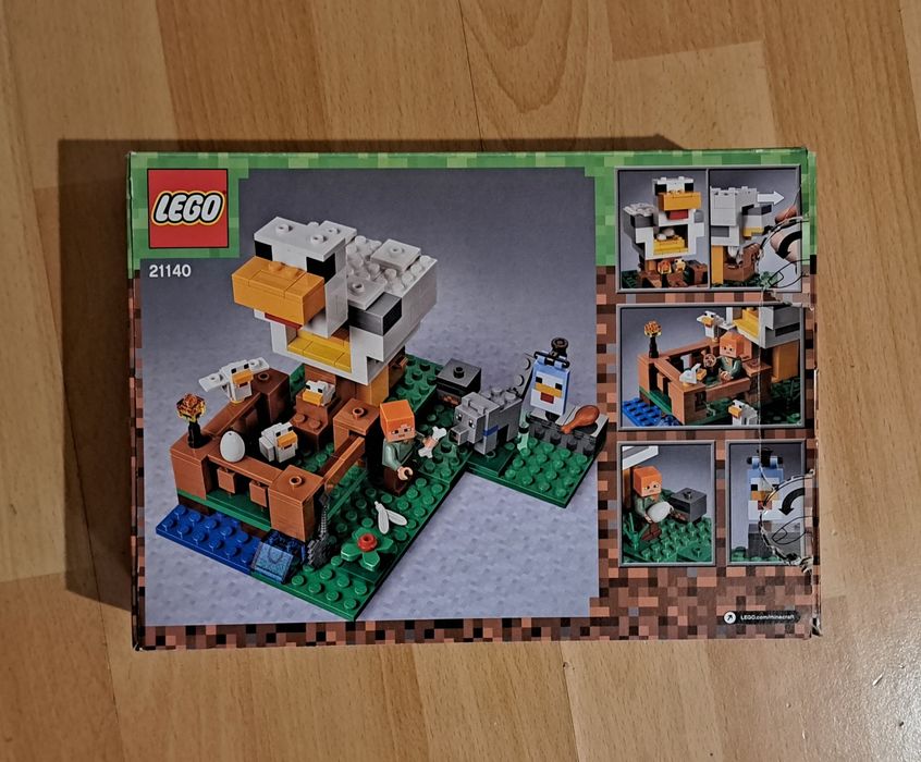 Klocki LEGO MINECRAFT kura wilk kaczka kurnik GRA