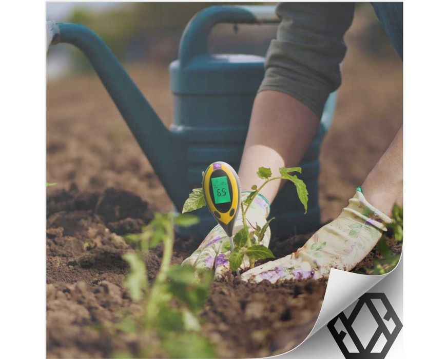 Kwasomierz Glebowy Miernik Tester Ogrodniczy 4w1 pH do Gleb Ziemi