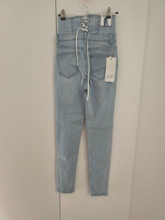 Jeans Spodnie XS 34 #wysokistan Regular Premium 65% #bawełna #cotton