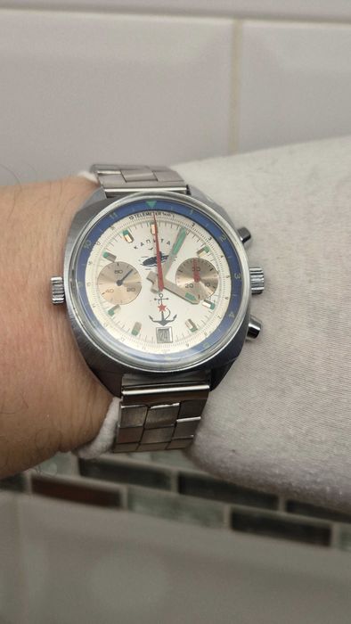 Sprawny zegarek *Poljot* Chronograf 3133 kapitan / капитан