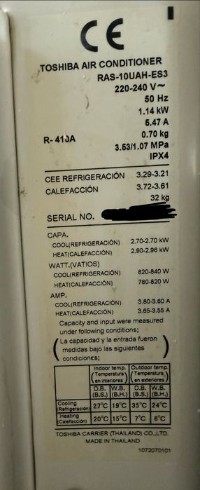 Ar condicionado toshiba