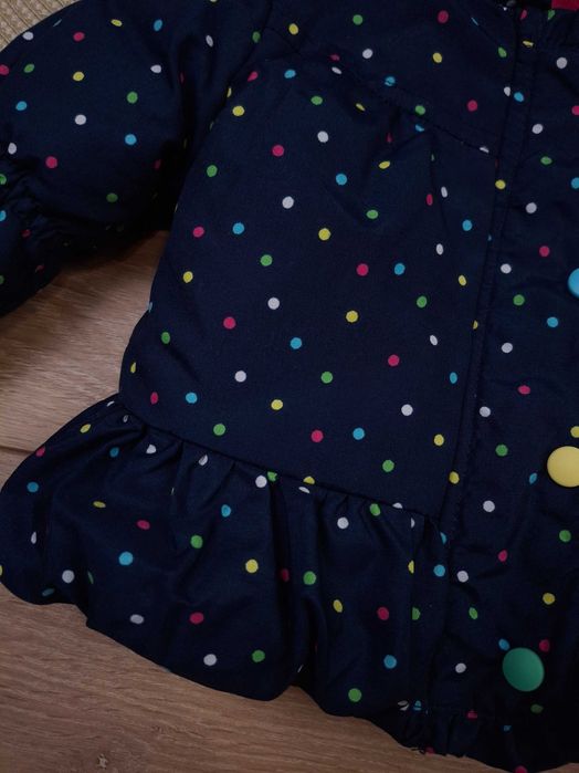 Дитяча тепла демісезонна курточка 3-6 міс для дівчинки