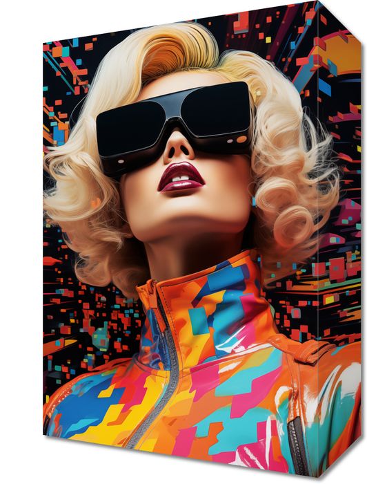 Obraz 20x30cm Retro Futuryzm