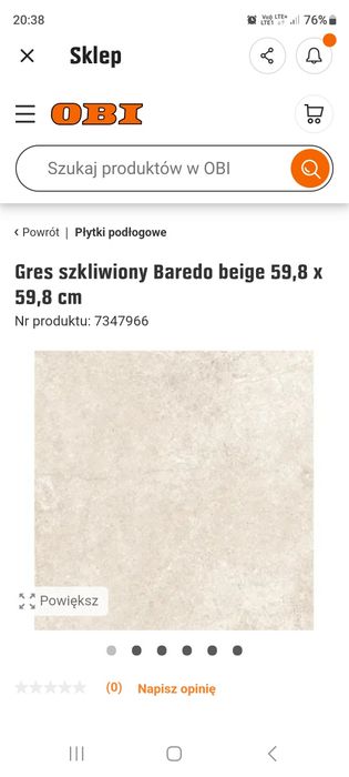 Gres szkliwiony Bardeo beige 33m2