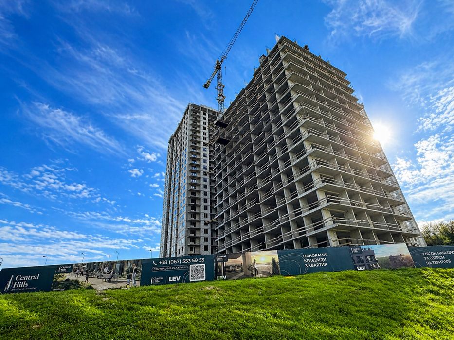 Квартира centrall hills, 54м2, 24 этаж вид на днепр