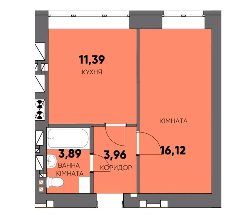 Продам 1 кімнатну квартиру в місті Буча.  Можна під єОселю, сертифікат, ваучер