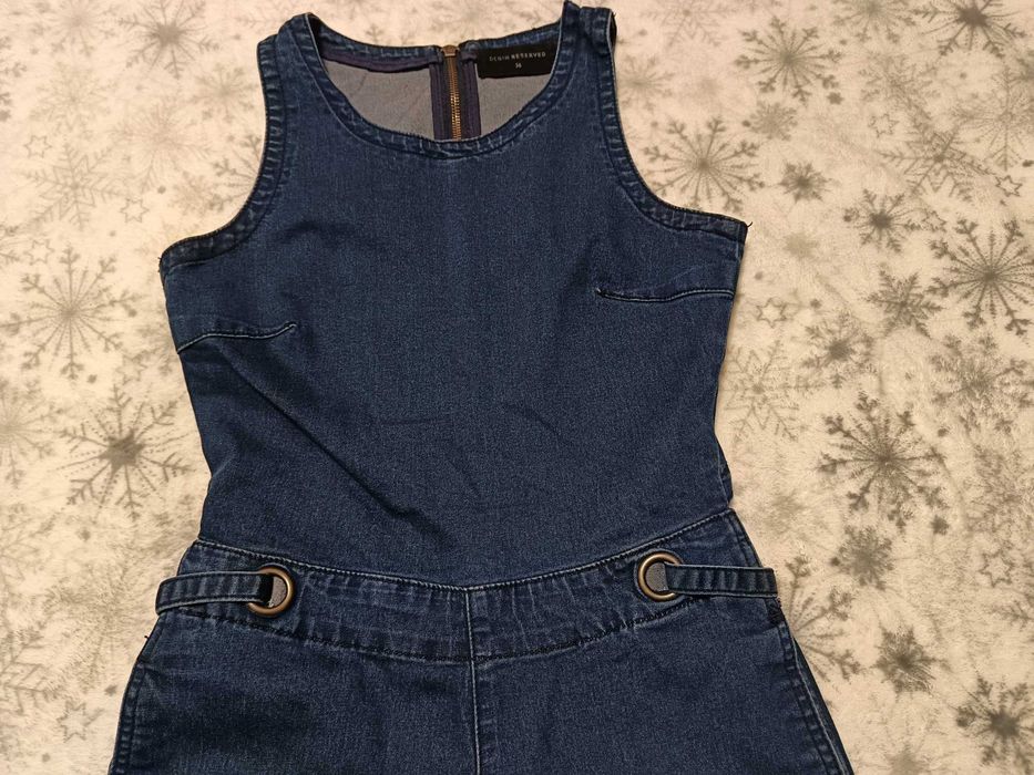 Jeansowy kombinezon