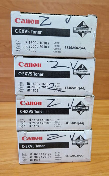 Tonery Canon Nowy C-EXV5,C-EXV 14 ORYGINALNE zestaw 5szt