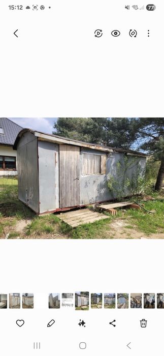 Barak budowlany na działkę