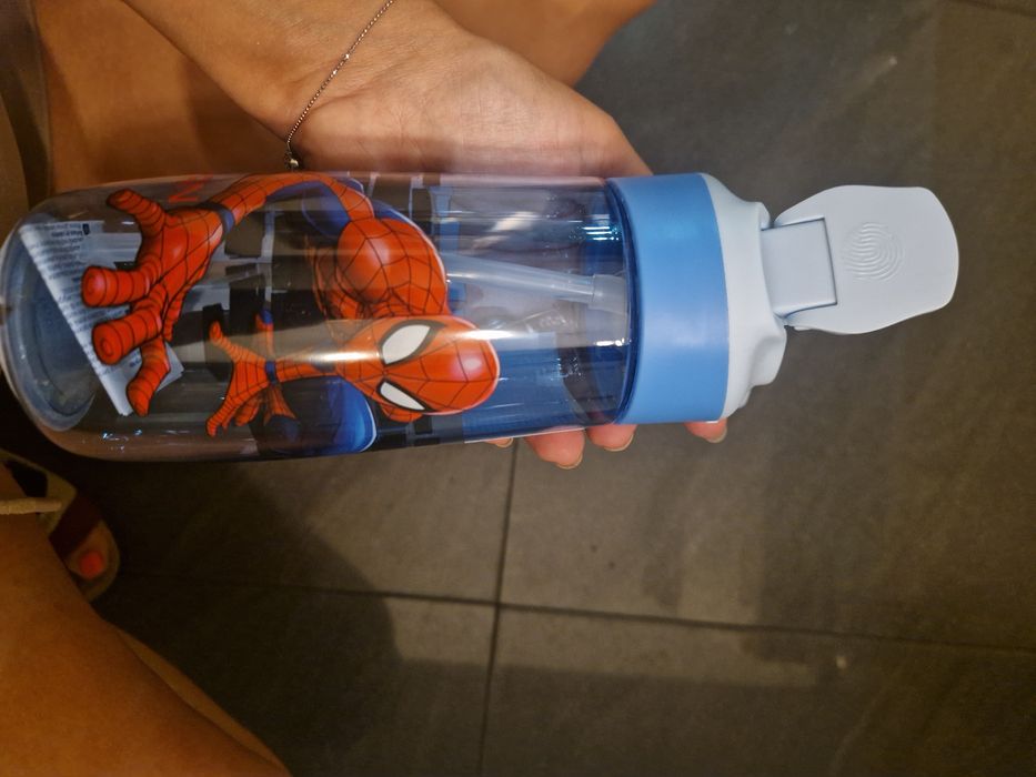 Bidon spider man blokada korka silikon końcówka lekki