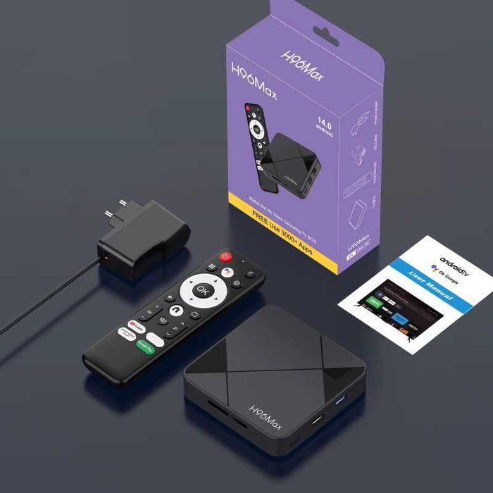 Смарт ТВ приставка H96 Max RK3518 2/16 Гб Android TV 14 Smart Box