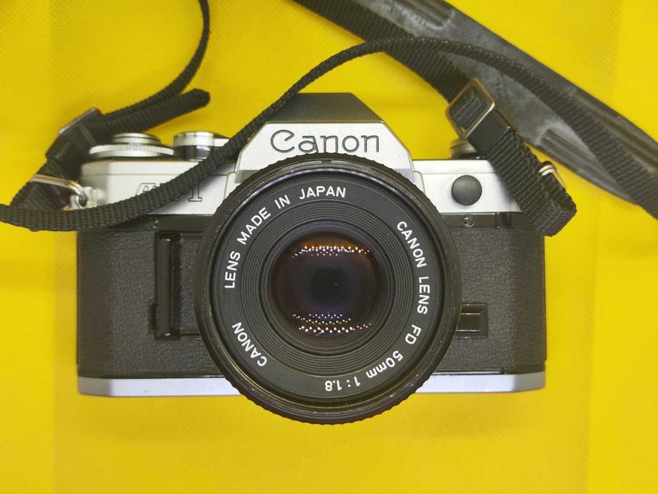 Canon AE-1 + Lente 50mm f/1.8 – Tudo a funcionar