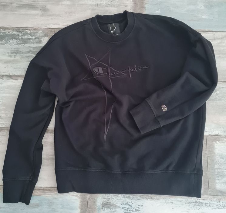 Rick Owens x Champion logo-imbroidered pullover sweatshirt: 7 580