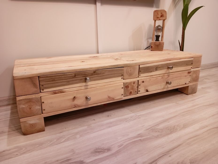 Szafka pod TV z drewna