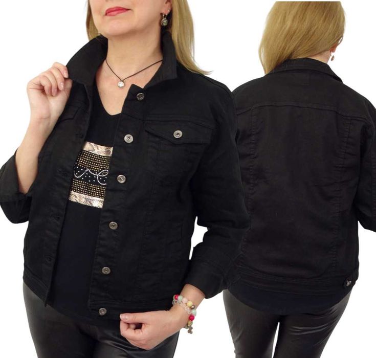 Kurtka Katana Jeansowa KAJA 48 4XL