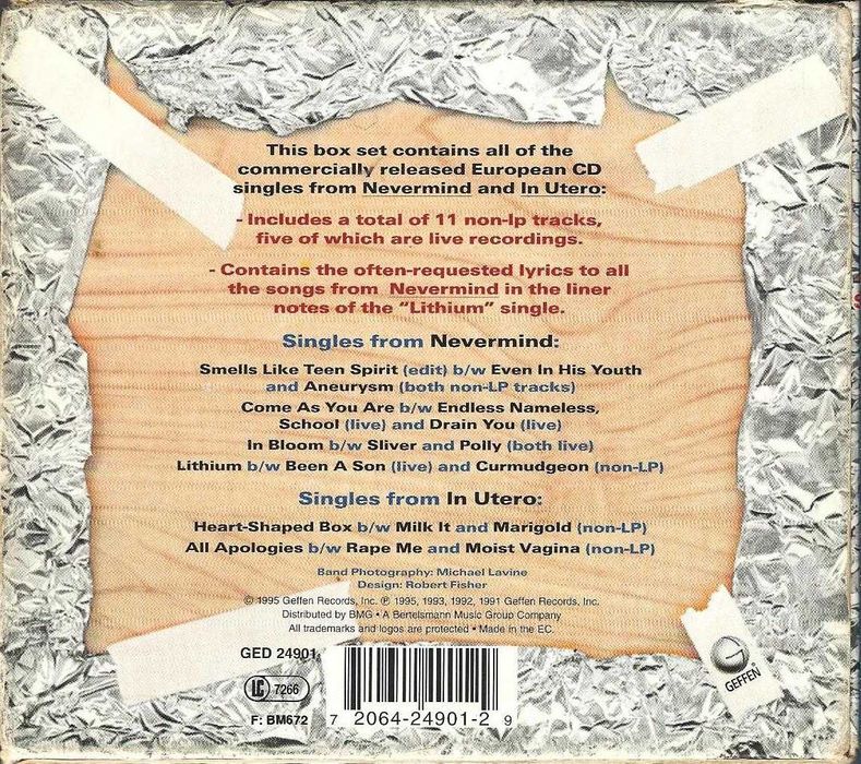 Nirvana - - - - - Singles - - - - - 6 X CD430716354529873921