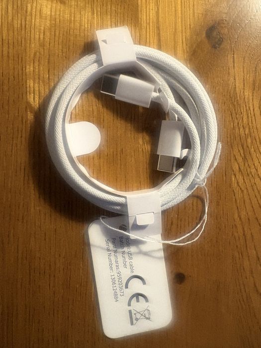 Cabo de carregamento iPhone  USB-C para USB-C