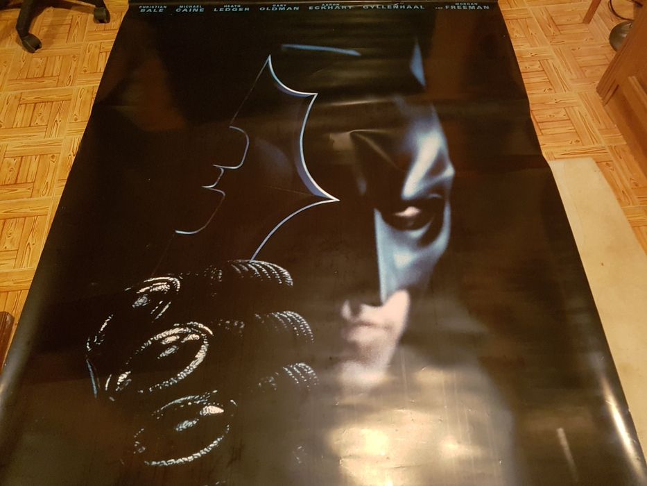 2 Pôsters de cinema do Batman -  O Cavaleiro das Trevas em vinil