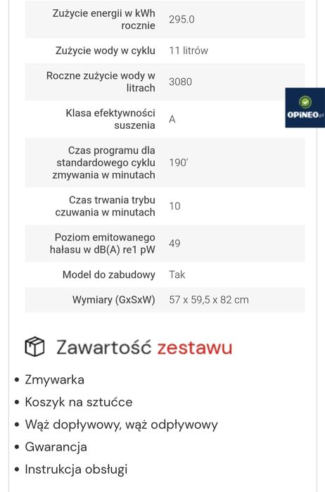 Zmywarka 60  do zabudowy Hotpoint Ariston